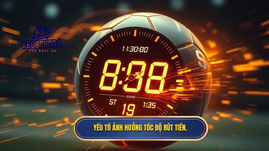 Các yếu tố quyết định tốc độ rút tiền khi chơi kèo bóng đá