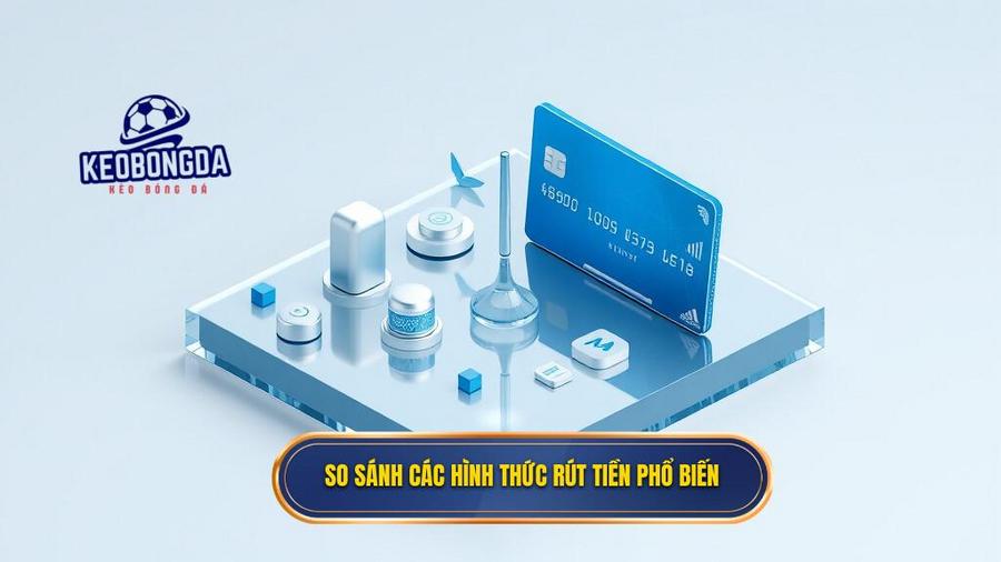Bảng so sánh các hình thức rút tiền phổ biến hiện nay